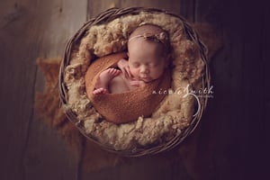 Image of Nest of Curls Blanket - FUZZY FAWN 