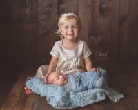 Image 1 of  Nest of Curls Blanket - BABY BLUE