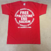 Image of FREE PALESTINE RED T SHIRT 