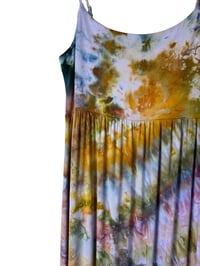 Image 3 of M Jersey Knit Long Sundress in Earthy Watercolor Ice Dye