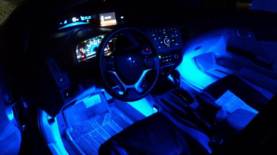 Image of LED Footwell Lights x4 BLUE