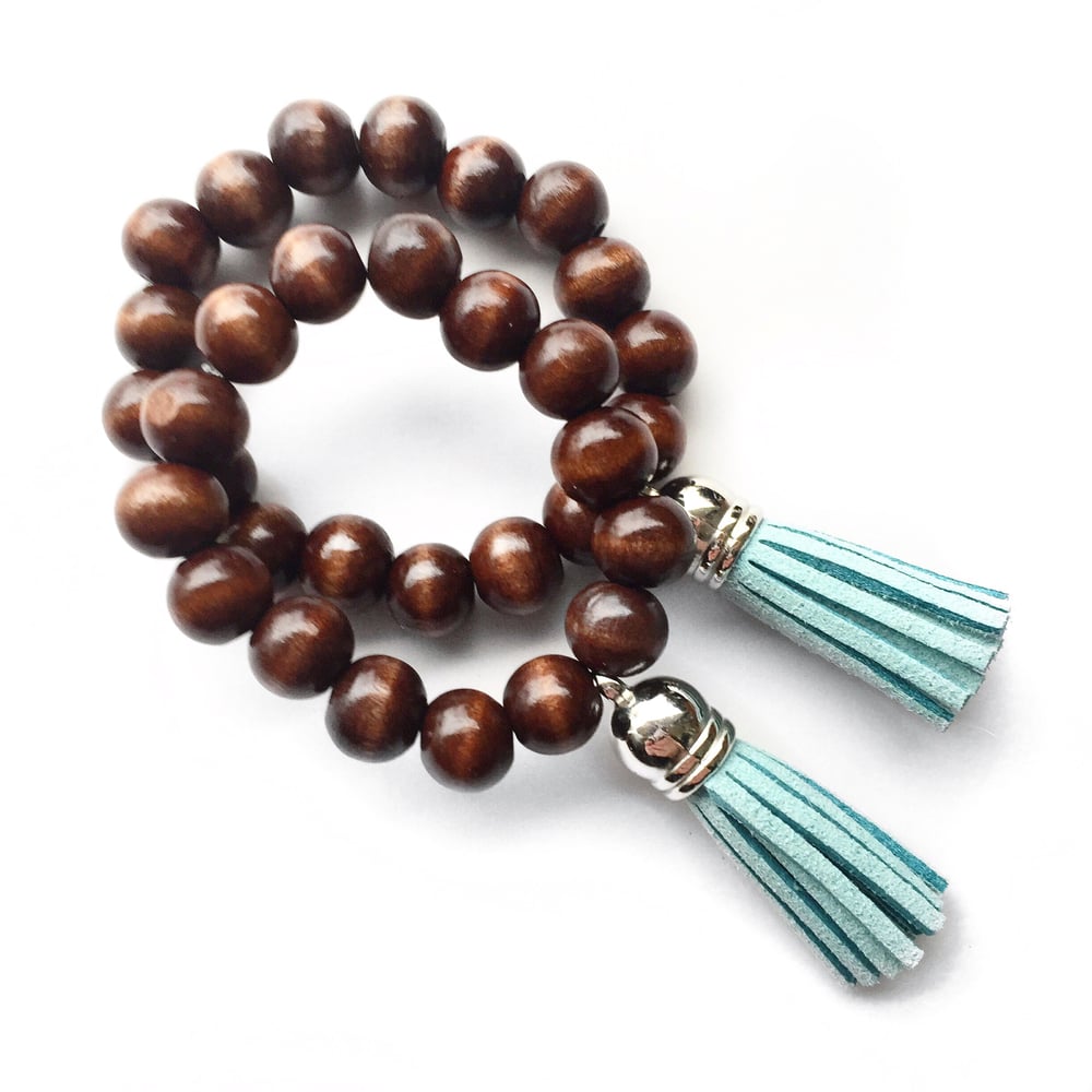 Image of Suede Tassel Bracelet