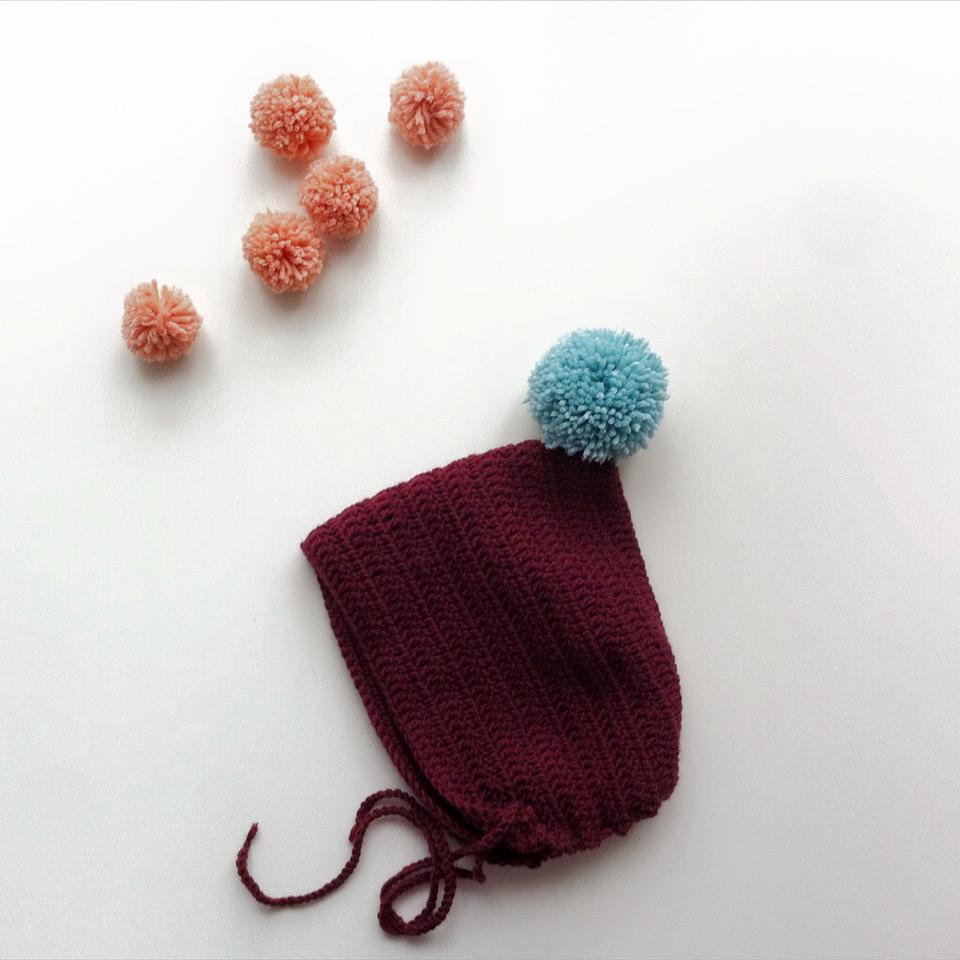 Image of Crochet Bonnets / Capotas -pure wool-
