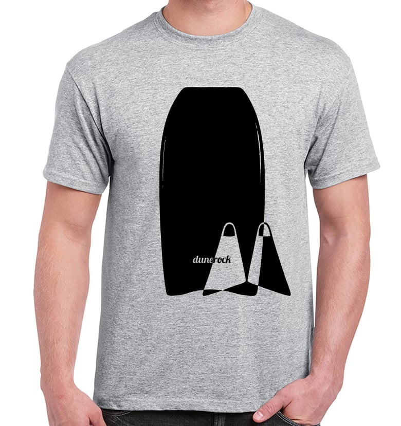 Image of Sport Grey "Bodyboard & Fins" T-Shirt