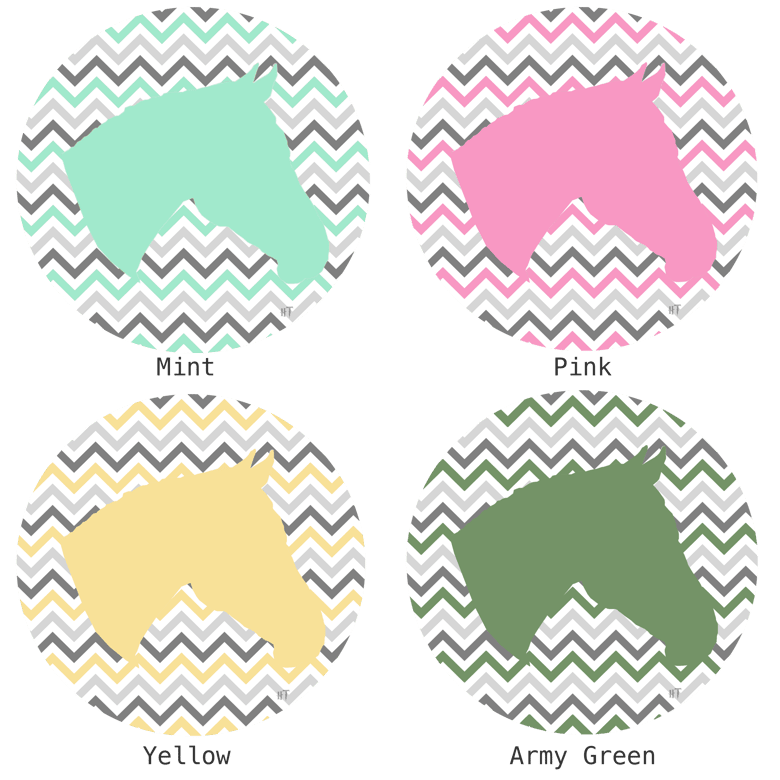 Image of Chevron Pony Sticker