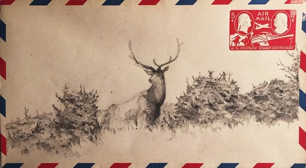 Image of Air Mail Drawing #1