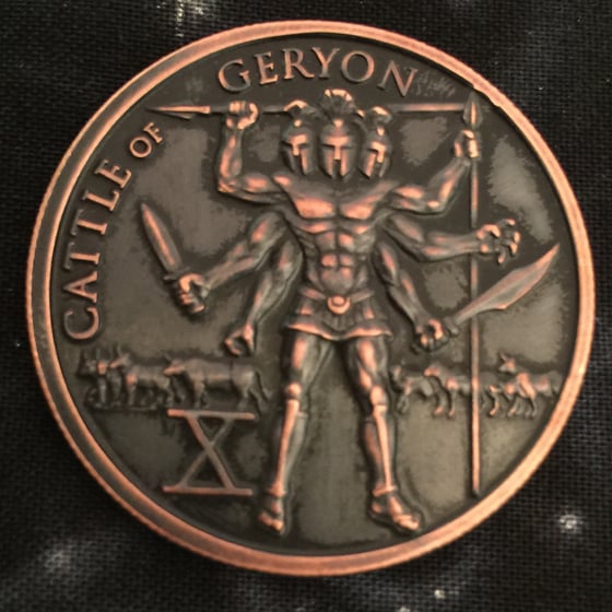 Image of Cattle of Geryon 1oz Copper Challenge Coin