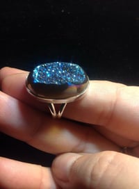 Image 1 of Rainbow Titanium Aura Quartz Druzy