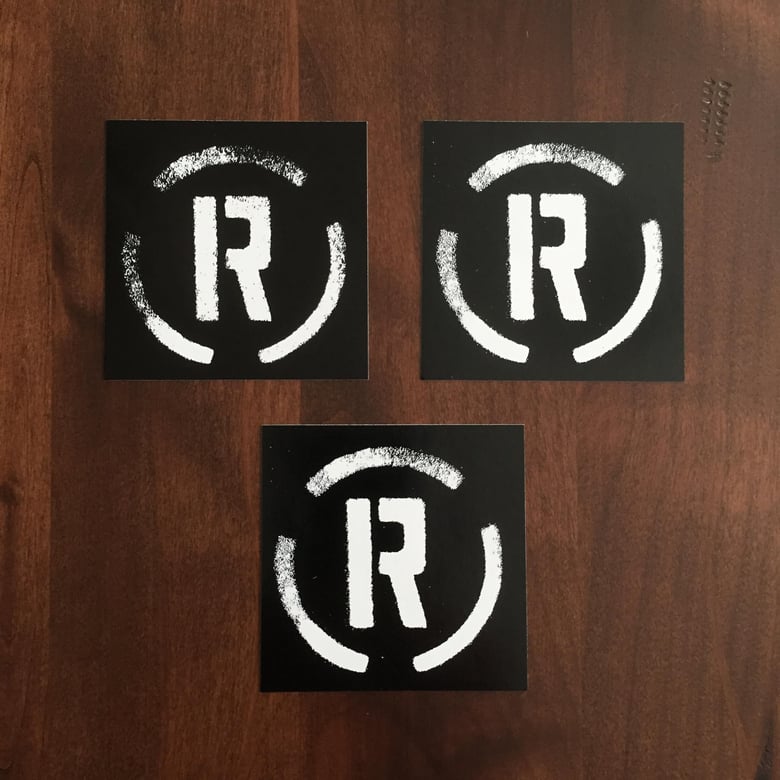 Image of Remainder "Circle R" logo stickers