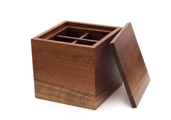 Image of 6" Walnut Box With Tray