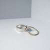 HINGE RING WITH 9CT YELLOW GOLD