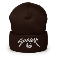 Image 4 of Sinner Skull Cuffed Beanie