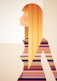 Image 2 of The girl in the striped sweater