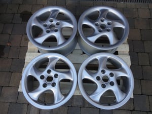 Image of Genuine Porsche Turbo 1 Twist Hollow Spoke 18" 5x130 Alloy Wheels