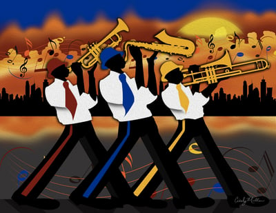 Image of Jazz Scene Trio (Matted & More)