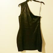 Image of Express one shoulder gold & black dress