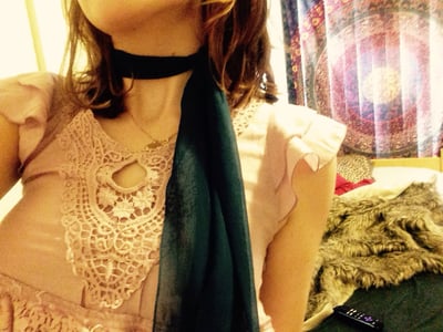Image of Vintage Royal Blue Long Neck Tie