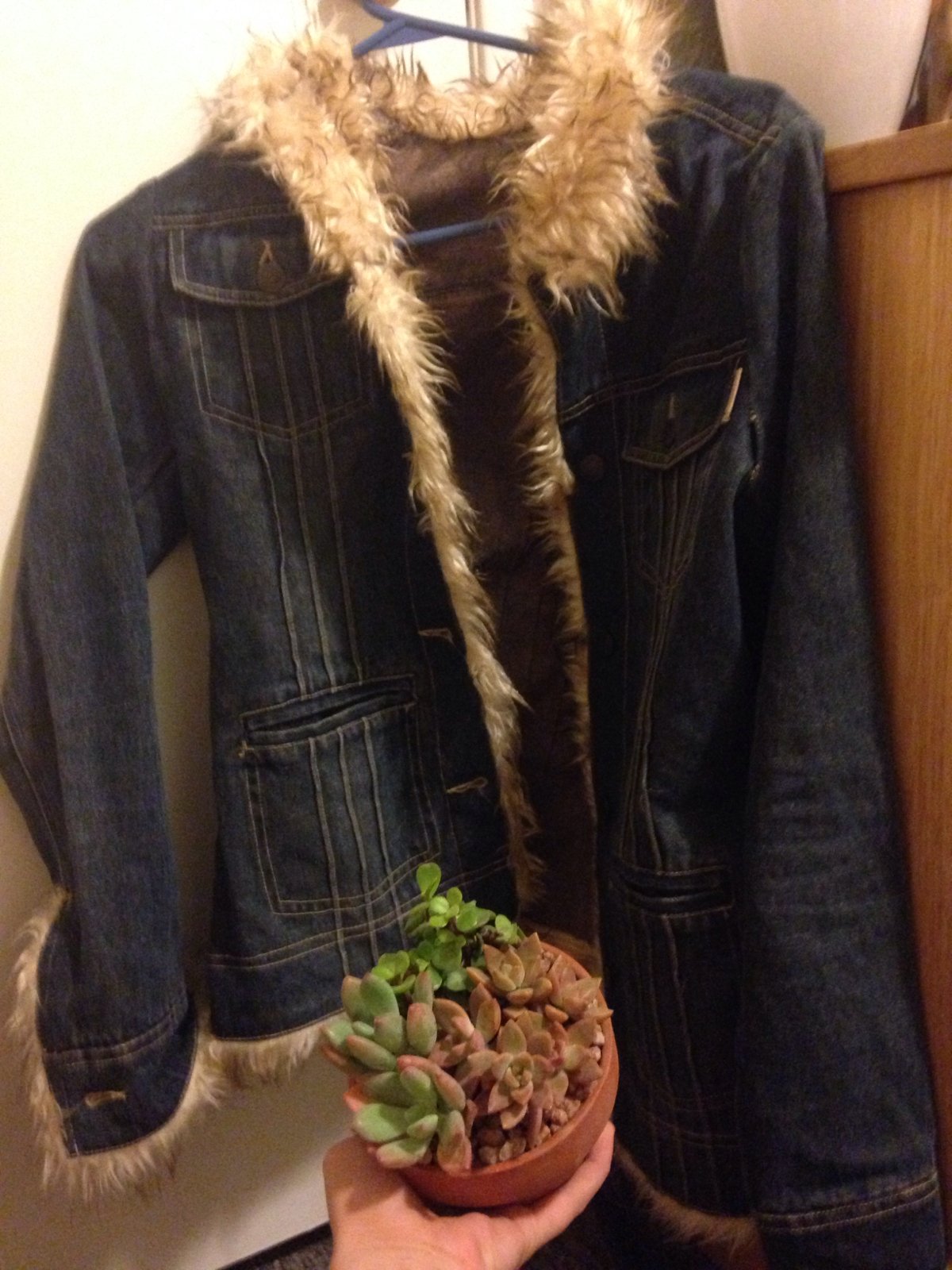 Abercrombie jean clearance jacket with fur