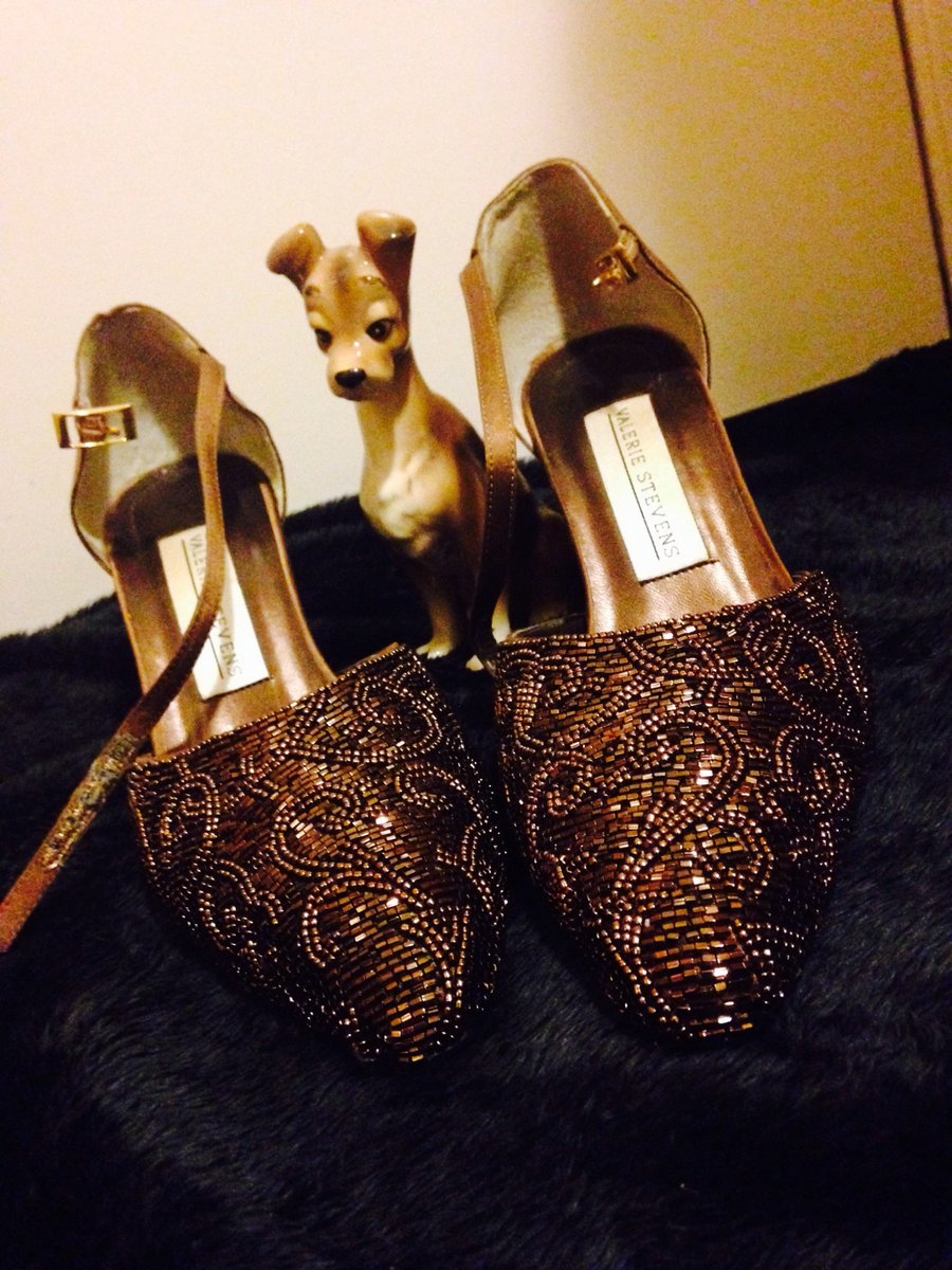 Image of Vintage pointed ankle strap heels