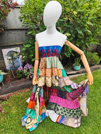 Image 5 of Patchwork multi colour mini dress / skirt 