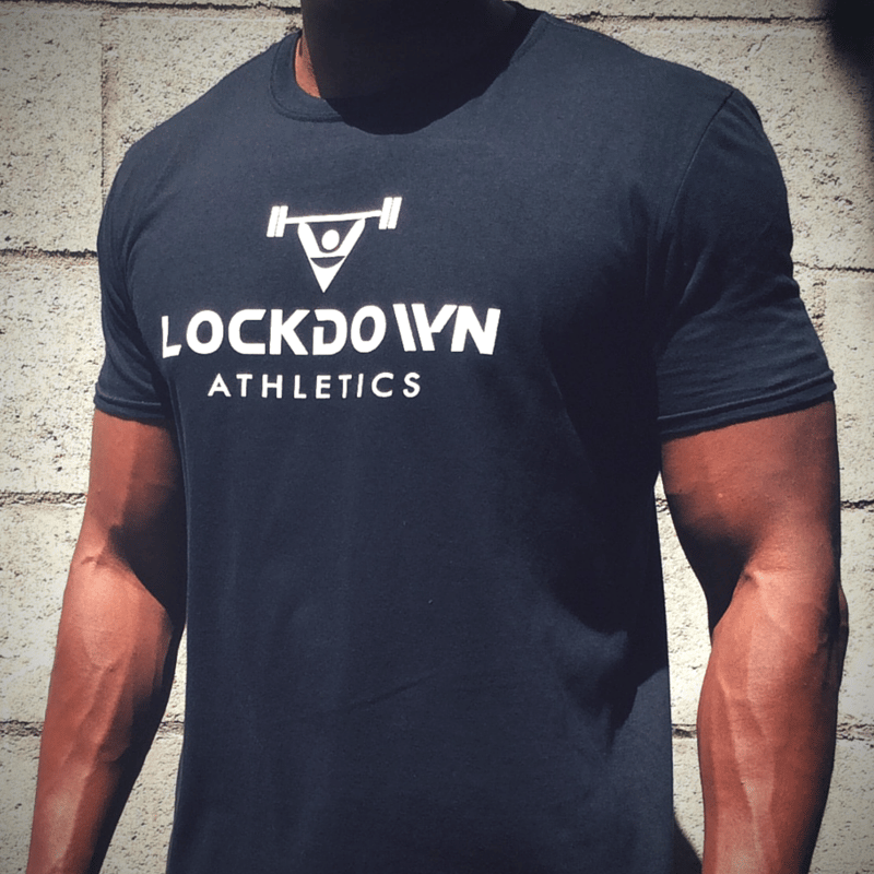 Image of Men's Power Series Black Athletic T-Shirt