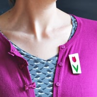 Image 3 of Tulip brooch