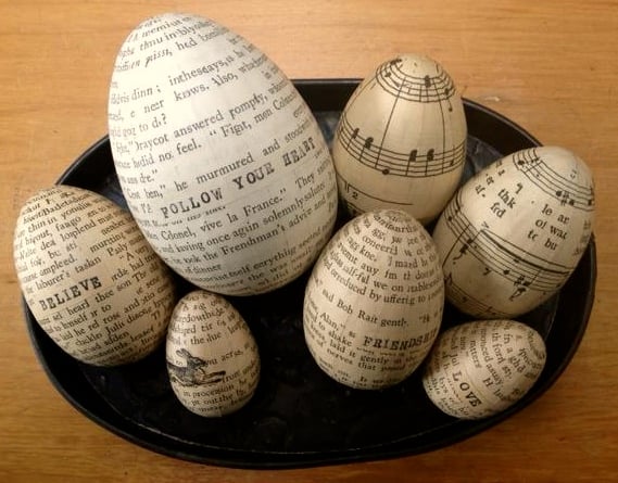 Image of Eggs - music, text & map various sizes