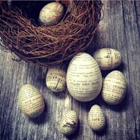 Image 1 of Eggs - music, text & map various sizes