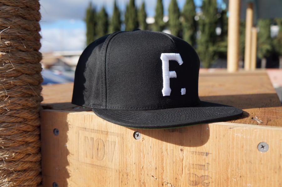 Image of F Black Snapback  