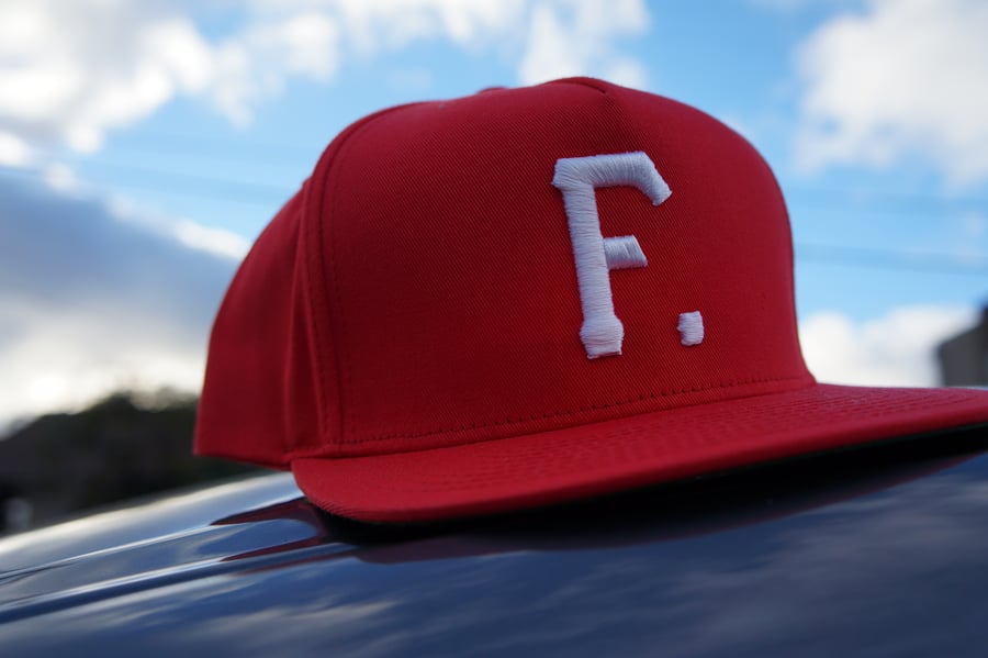 Image of Red F snapback