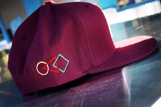 Image of Maroon F snapback