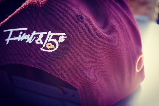 Image of Maroon F snapback