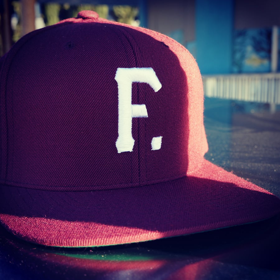 Image of Maroon F snapback