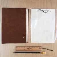 Image 2 of Leather Bound Notepad - more coming soon