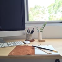 Image 3 of Leather Bound Notepad - more coming soon