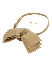 Image 4 of Leather Choker Necklace Set