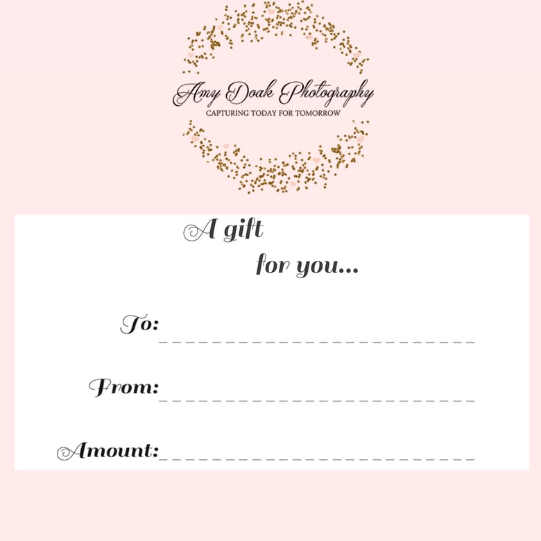 Image of Amy Doak Photography Gift Certificate 