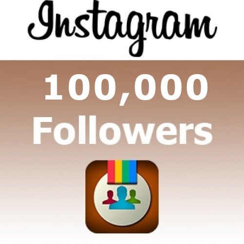 Image of 100,000 instagram follows