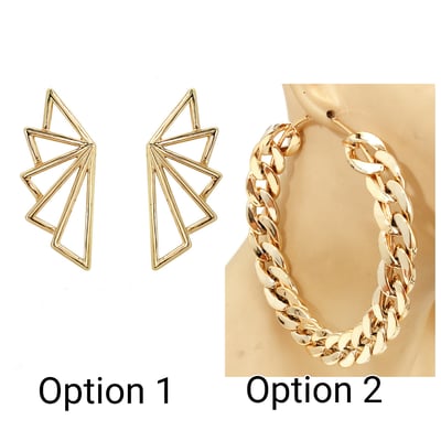 Image of Arcadia/Chain Hoop Earrings