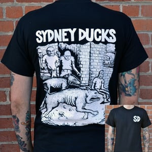 Image of SYDNEY DUCKS - "Mutant Skin" T-shirt (black)
