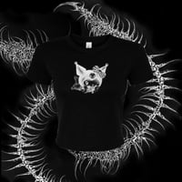 Laying Kuromi Baby Tee (Black) Pre Order*