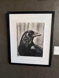 Image 3 of set of 3 (Presence, The Keeper, Ravens Eye) matted and framed