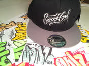 Image of Sonz of God snap back & sticker pack Blk/gry
