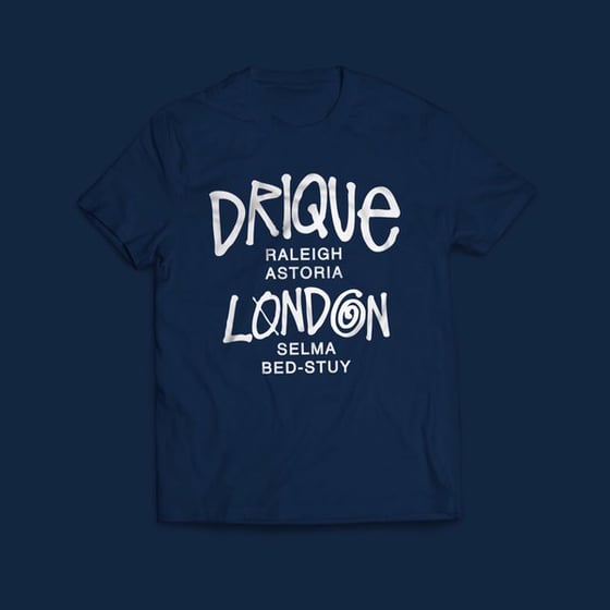 Image of Drique London "The Town" Tee (Navy Blue)