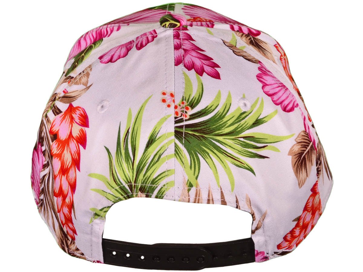 Image of MVA PINK HAWAIIAN FLORAL 3D SNAPBACK HAT