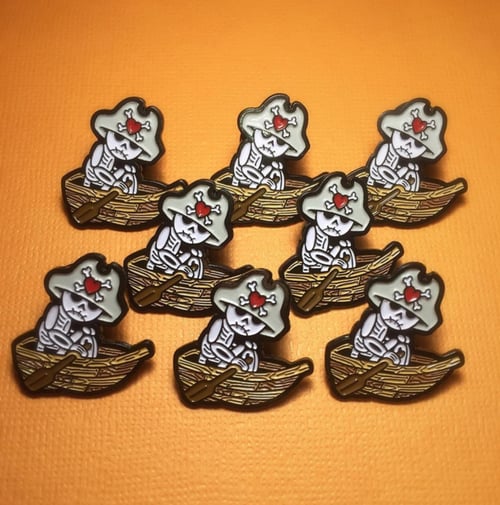 Image of Deadbeats Club: Skeleton - Lapel Pin