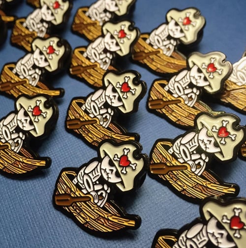 Image of Deadbeats Club: Skeleton - Lapel Pin