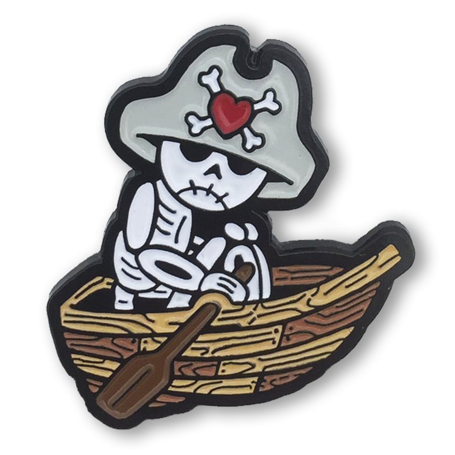 Image of Deadbeats Club: Skeleton - Lapel Pin