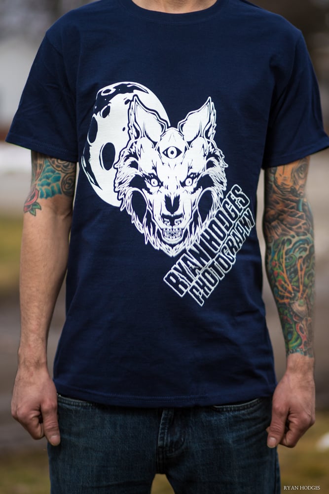 Image of Shutter Wolf T-Shirt Navy 
