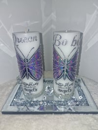 Image 3 of MEMORIAL BUTTERFLY CANDLE 